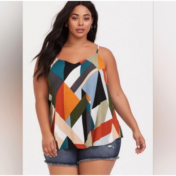 torrid Tops - Torrid Sophie Crinkle Gauze swing‎ cami